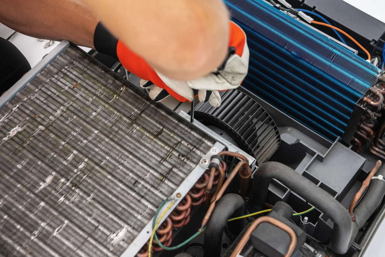 HVAC cleaning blower