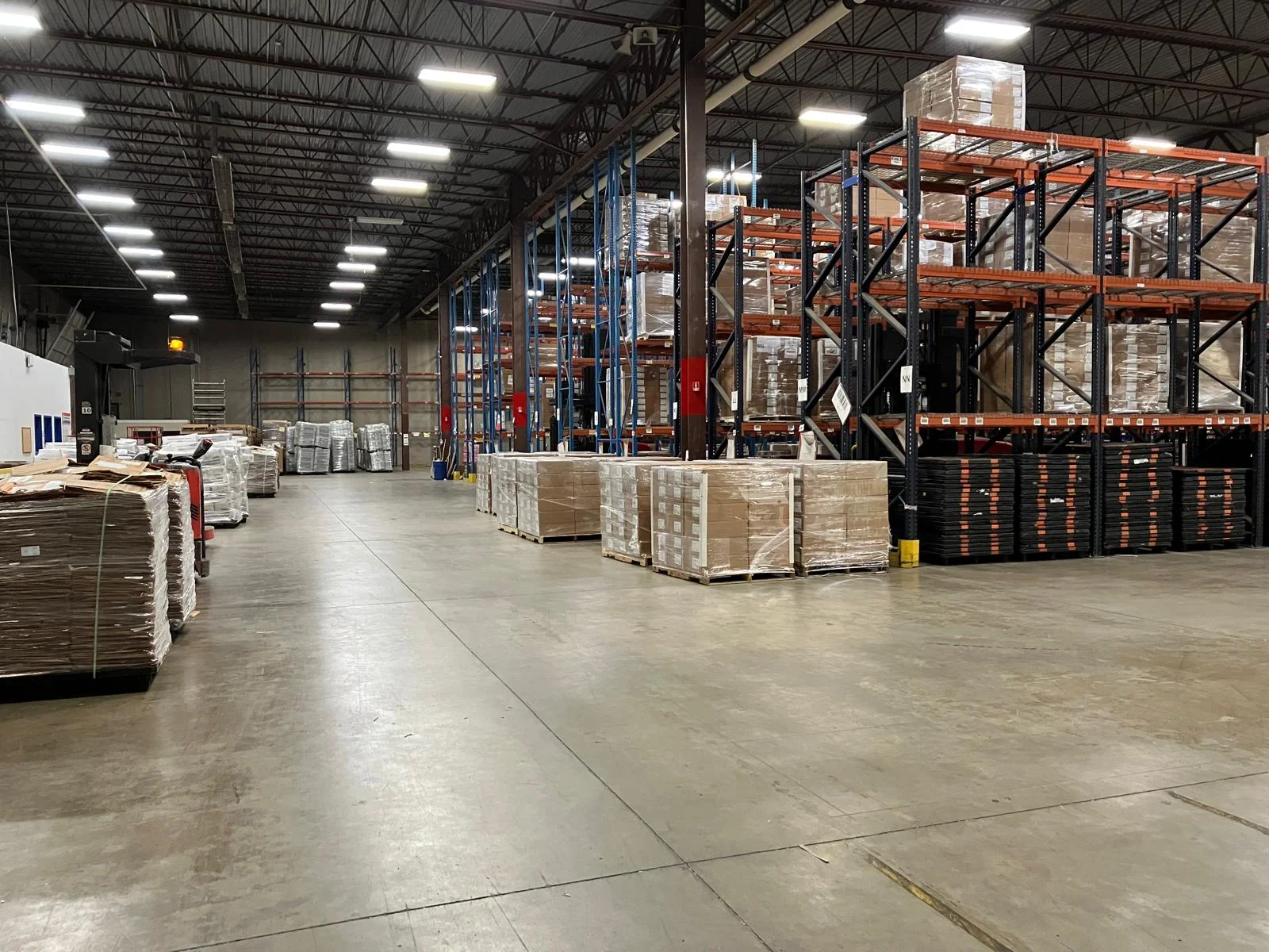 clean industrial warehouse